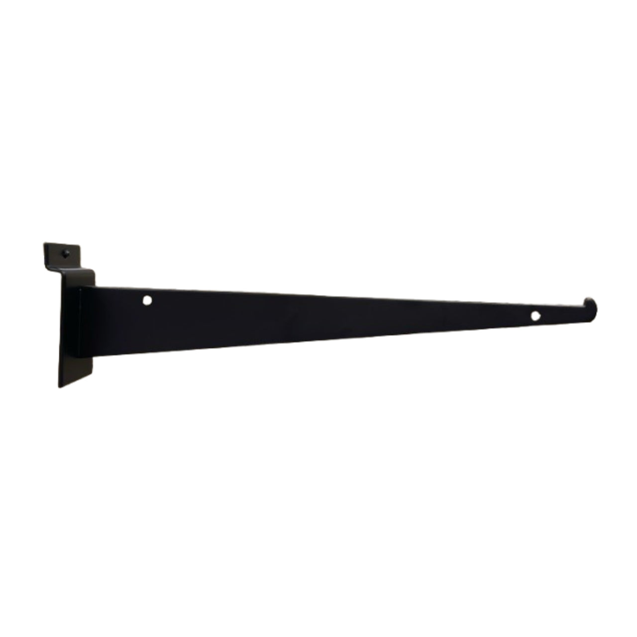 Slatwall Panel Glass Shelf Bracket - Black
