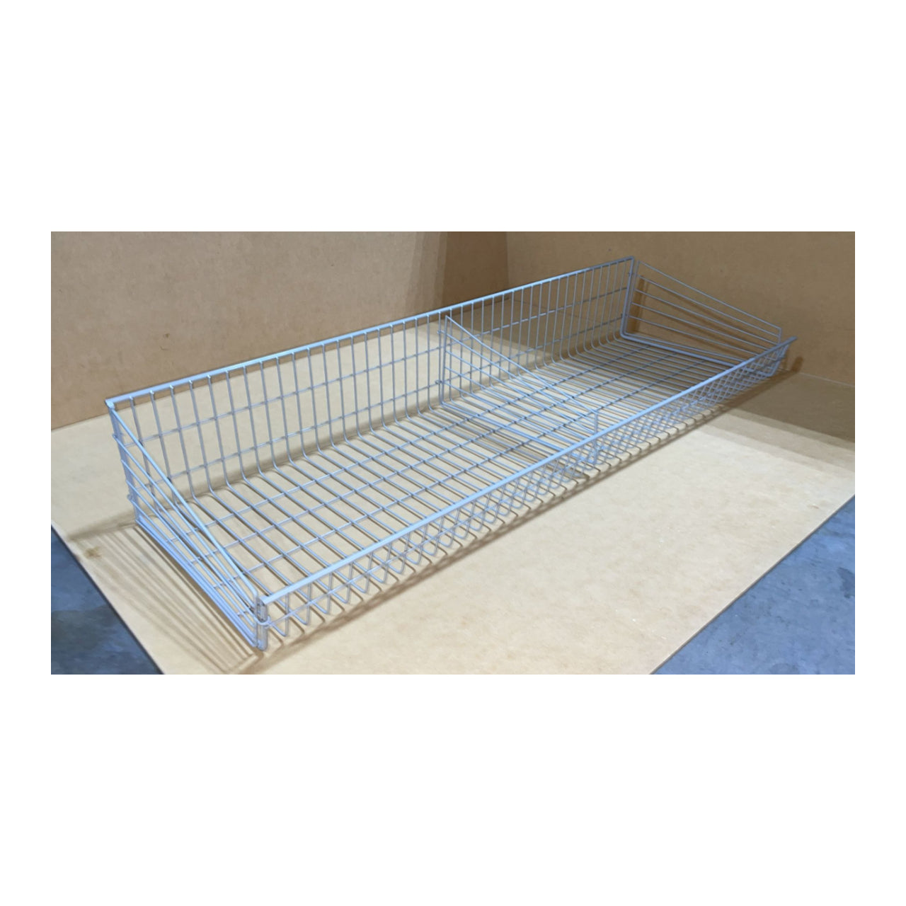 Wall Gondola w/Wire Baskets - Gray