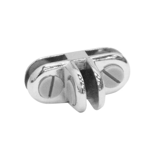 3-Way Glass Connector - Chrome