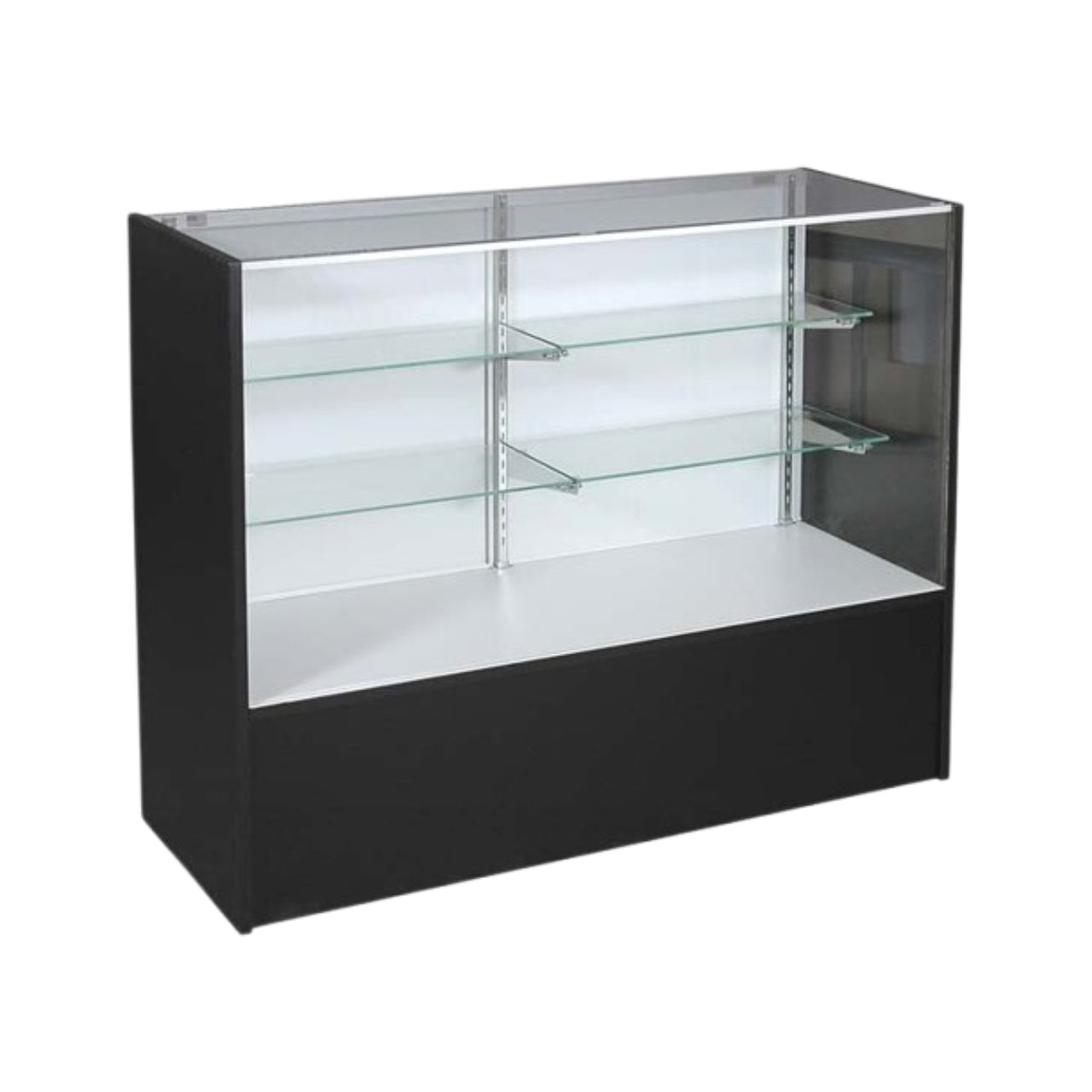 Full Vision Wood Showcase - Black – Texas Shelving Warehouse