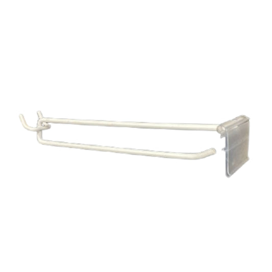 Peg Board Hook With Scanner - White - Style #10