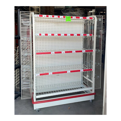 Retail Display With Wheels And Hooks