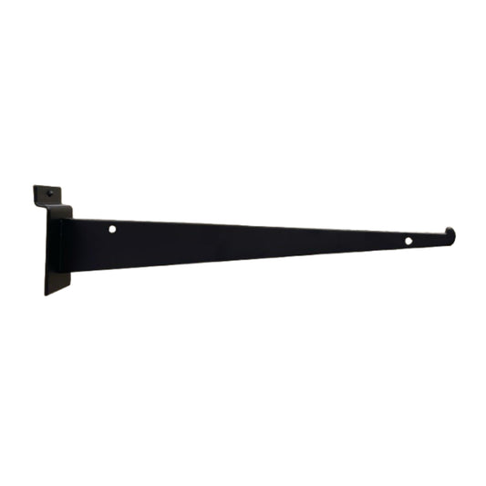 Slatwall Panel Glass Shelf Bracket - Black