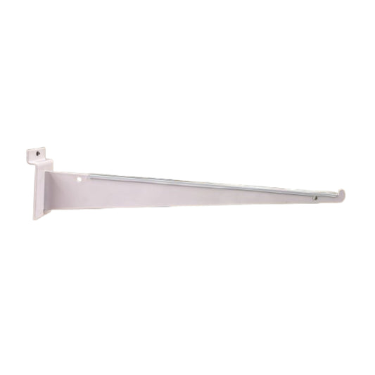 Slatwall Panel Shelf Bracket For Glass - White