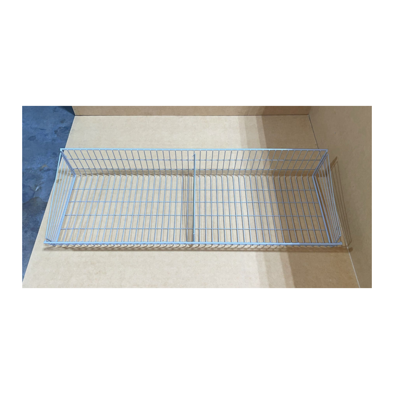 Wall Gondola w/Wire Baskets - Gray