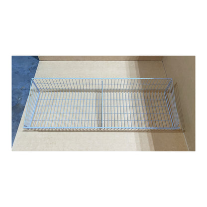 Wall Gondola w/Wire Baskets - Gray