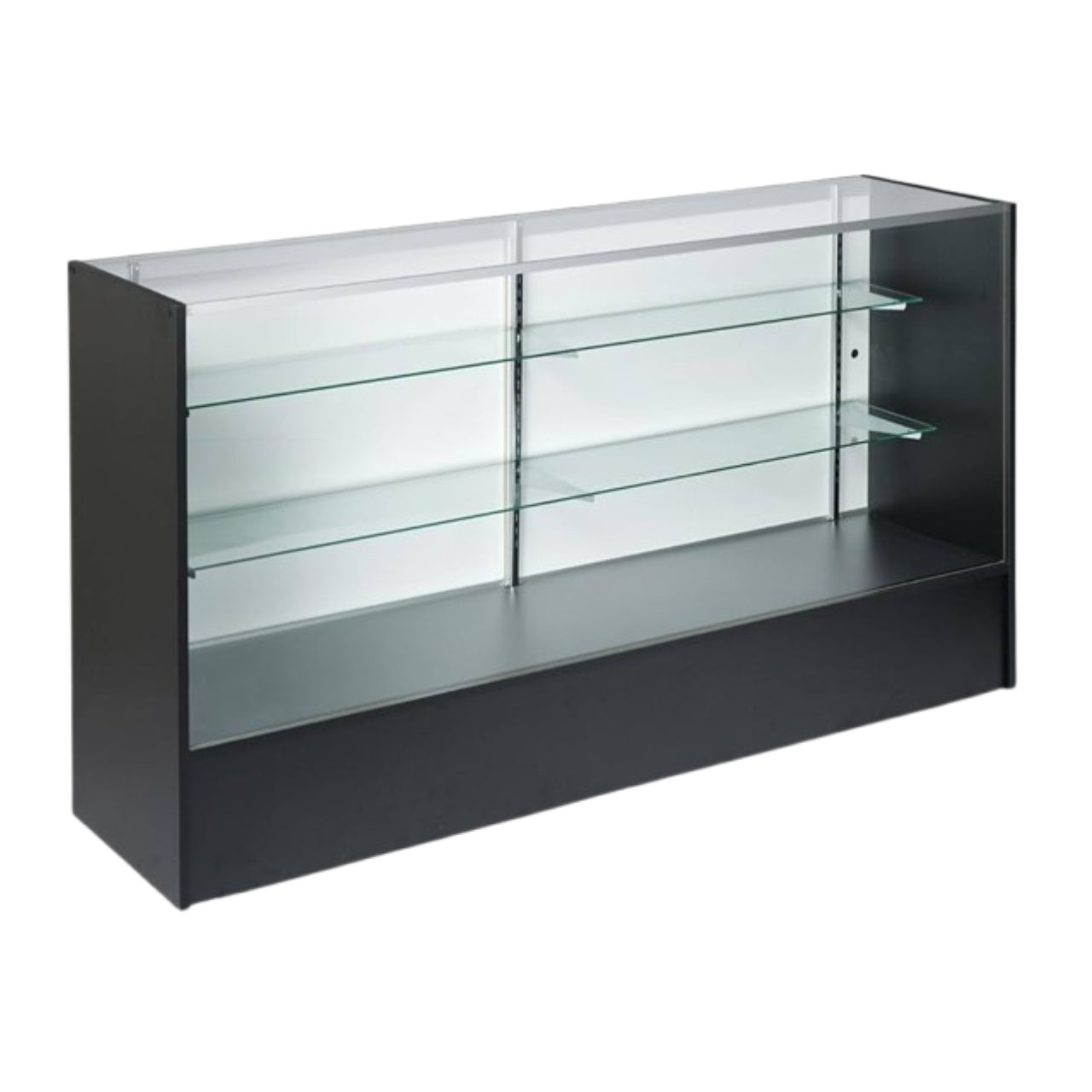 Full Vision Wood Showcase - Black – Texas Shelving Warehouse